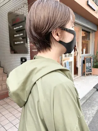 ショート カラー ヘアアレンジ 🌿ショート🌿 パーマ🌿淳平のヘアスタイル