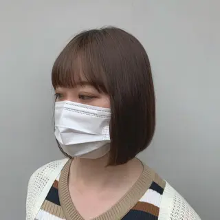 ショート パーマ hub hair レイヤー/透明感のヘアスタイル