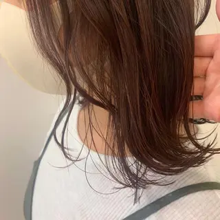 ミディアム カラー 暖色専門美容師🎀 お客様満足度◎のヘアスタイル