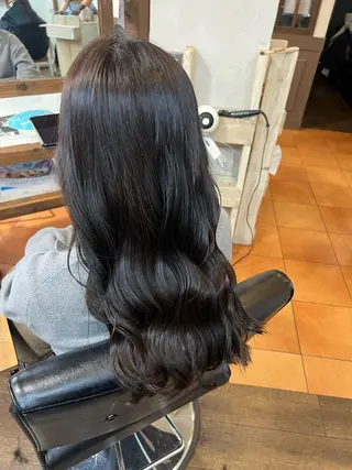 ロング カラー 徳 永のヘアスタイル