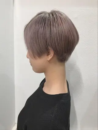 ショート カラー GiseL天神カラー 髪質改善/ブリーチのヘアスタイル