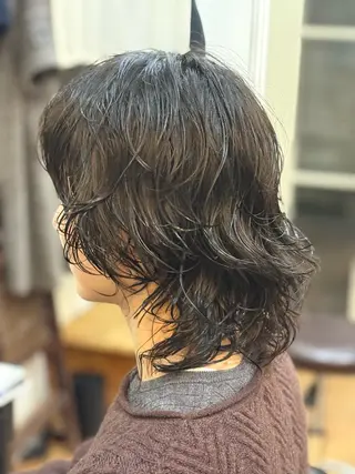 ミディアム パーマ 【pejite】 小沼 勇貴のヘアスタイル