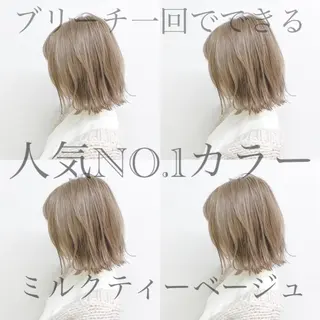 ショート カラー レイヤーカット 透明感カラーのヘアスタイル