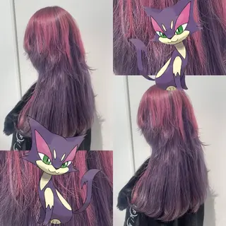 ロング ARMONY 神宮前所属・コテ巻き風パーマ 🦋そま🦋のヘアスタイル