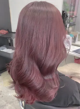 セミロング カラー ヘアアレンジ 💗💗韓国レイヤー yu-ki💗💗のヘアスタイル