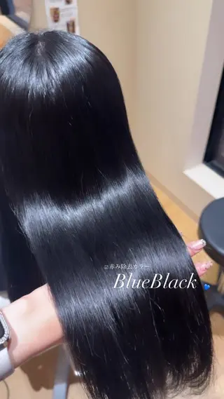 ロング カラー Minori🤎 ナチュラル韓国ヘアのヘアスタイル