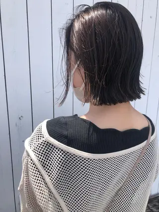 ミディアム デザインカット🎨 ボブ🫟おざきのヘアスタイル