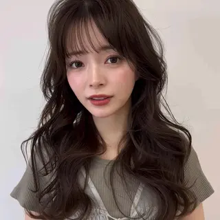 ミディアム パーマ シールエクステ/ 肥田野裕人のヘアスタイル