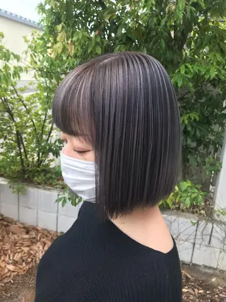 ミディアム 下條 真のヘアスタイル