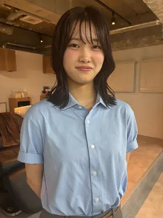 ミディアム カラー green所属・⚡️Hiroto/ colorのヘアスタイル