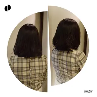 ミディアム カラー ✨縮毛矯正✨髪質改善 ナカシマ ユミのヘアスタイル