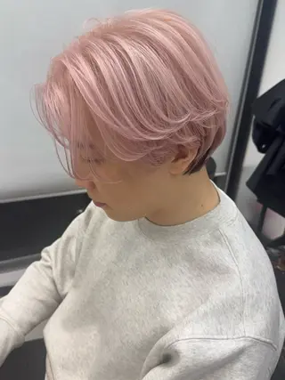 ミディアム メンズ SALOWIN 原宿 IL Salice ３F所属・Kaho【mens/ ブリーチ/パーマ】のヘアスタイル