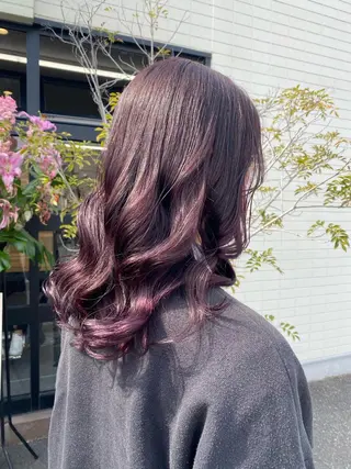 ロング maco 艶感ハイトーン🦋のヘアスタイル