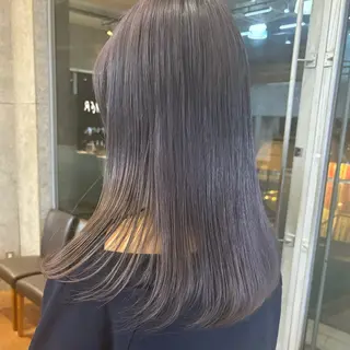 セミロング カラー ヘアアレンジ ブリーチカラー特化 🌱/渡邉日向のヘアスタイル