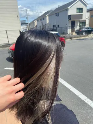 ミディアム カラー 🪼高評価🪼 💎柴崎の藤咲💎のヘアスタイル