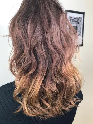 ロング カラー Lien 深井店のヘアスタイル