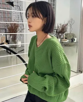 ショート rizu　/ ボブ /ブラウンカラーのヘアスタイル