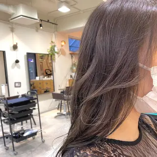 セミロング カラー ヘアアレンジ 【ダメージレス施術】 【透明感】北村 拓也のヘアスタイル