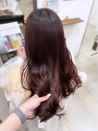 ロング カラー SOYON なんば店所属・水島 真彩のヘアスタイル