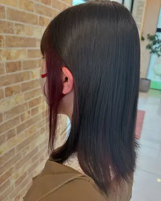 カラー 温水 愛華のヘアスタイル