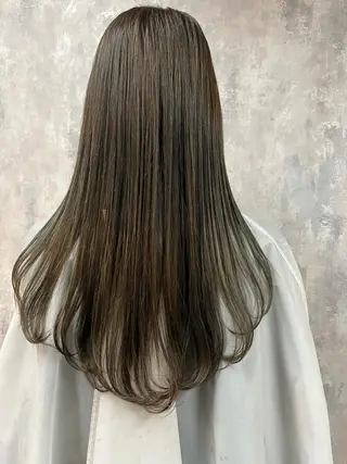 セミロング カラー 韓国系/ダブルカラー /トグチリンカのヘアスタイル