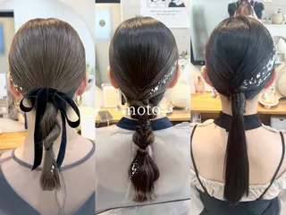 ヘアアレンジ お呼ばれヘア/セット /ヘアアレンジ/れいのヘアスタイル