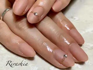 ネイル うる艶/透明感 Rirashaのネイルデザイン