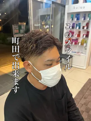 ショート カラー パーマ メンズ 韓国風メンズ/毛流れ ヘアなら須田龍世のヘアスタイル