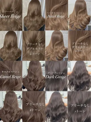 ロング カラー 顔まわりの神様✨ 透明感カラー藤嶋秀幸のヘアスタイル