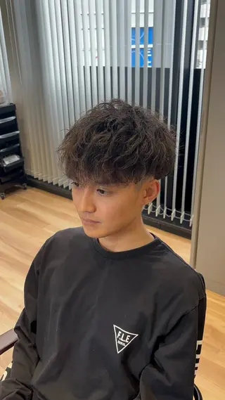 パーマ メンズ STYLE エキシティ店所属・【似合わせパーマ】 STYLE 杉原　魁のヘアスタイル