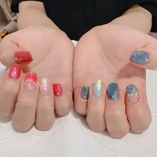 ネイル RIEKO🍒 ワンホン♡推しネイルのネイルデザイン