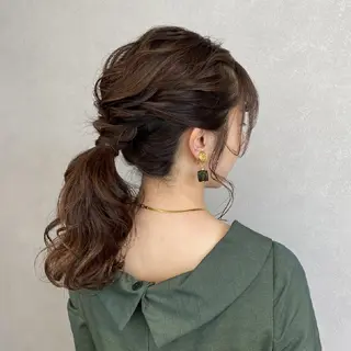 セミロング ヘアアレンジ PRIVATE SALON EYES所属・EYES リアのマツエク・マツパデザイン