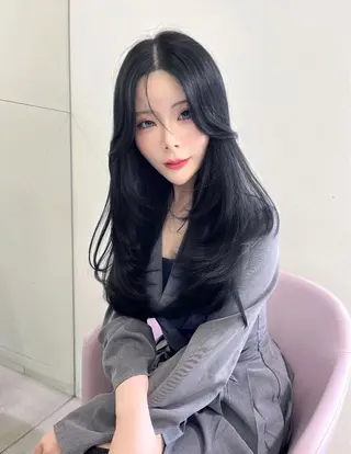 ロング カラー ヘアアレンジ 韓国ヘア/髪質改善 TAKAHIROのヘアスタイル