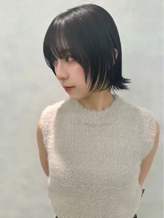 ショート 韓国 ブリーチ無し Wカラー💗夢果💗のヘアスタイル