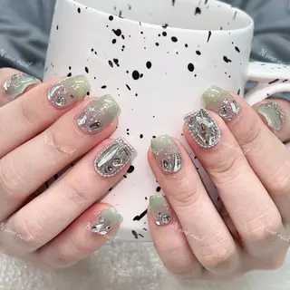 ネイル 長いだし/スカルプ/ パラシェルN.oneのネイルデザイン