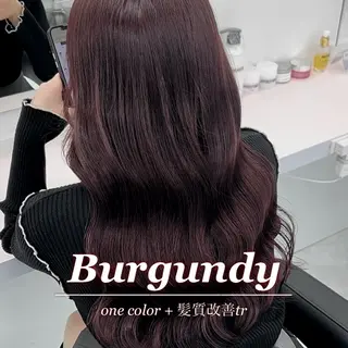 セミロング カラー モテ艶韓国ヘア 🤍りんのヘアスタイル