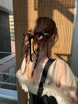 セミロング ヘアアレンジ uyu所属・♡kyoka /  uyu♡のヘアスタイル