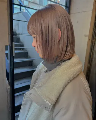 ショート カラー レイヤー×ブリーチ/ パーマ/ﾘｭｳﾄのヘアスタイル