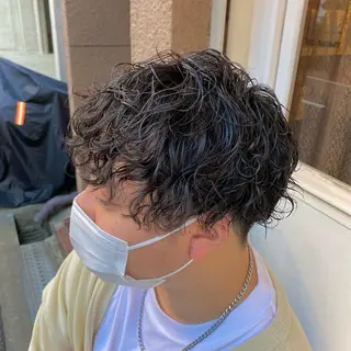 ショート パーマ 【メンズ特化】 ツツイリュウノスケのヘアスタイル