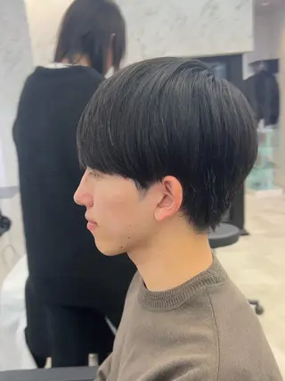ミディアム 韓国パーマ 美容師 和田爽良のヘアスタイル