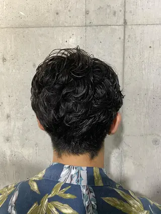 パーマ メンズブリーチカラー /パーマ ごーた立川のヘアスタイル