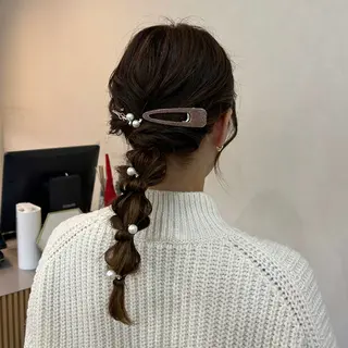 ロング MIDORI🎀 透明感/ベージュのヘアスタイル