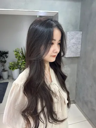 ロング レイヤー×ツヤカラー 渋谷/kougaのヘアスタイル