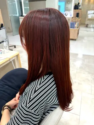 ロング カラー 髪質改善/縮毛矯正/ 暖色カラー💫のヘアスタイル