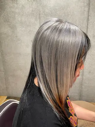 ロング カラー 大 場のヘアスタイル