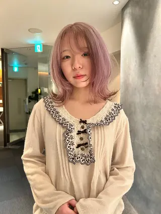 ミディアム カラー ◆モデル募集◆北川 太陽◆烏丸美容室のヘアスタイル