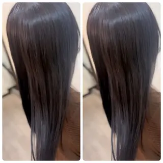 セミロング 飯星慧斗 /ブリーチ、縮毛矯正のヘアスタイル