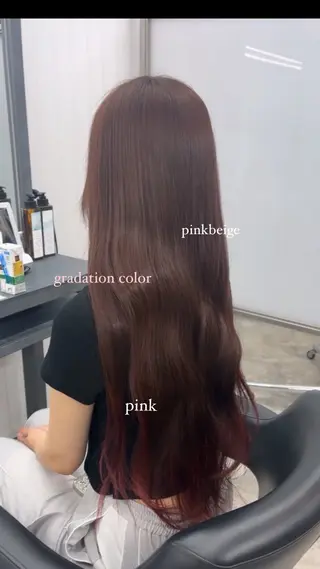 ロング カラー 帆乃華🐰ྀི🎀 カットモデル募集🌟のヘアスタイル