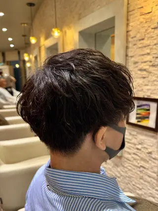 パーマ メンズ 本多 美羽のヘアスタイル