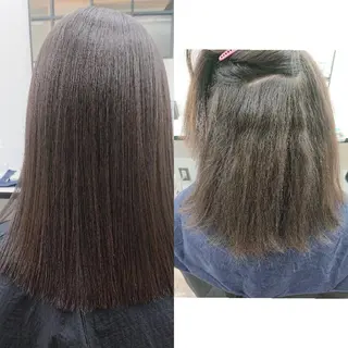 セミロング パーマ 😺Takako😺 髪質改善&縮毛矯正のヘアスタイル